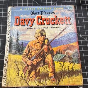 1955 Walt Disney Davy Crockett King of the Wild Frontier Little Golden Book D45